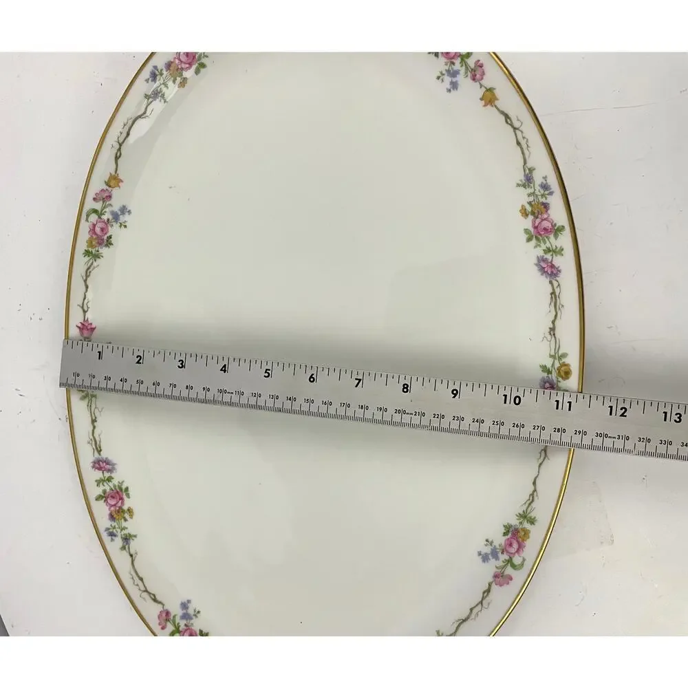 Antique GDA Limoges Oval Serving Platter 17